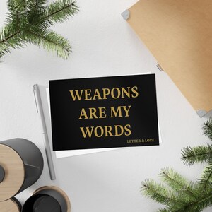Juego de postales artísticas, escritura elegante, notas inspiradoras, perfecto para amantes de la papelería, regalo para escritores, coleccionable único.