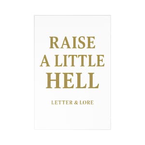 Set de postales inspiradoras - "Arrasa un poco el infierno" - Ideal para regalar, decoración del hogar, notas motivacionales y arte mural