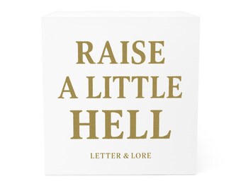 Motivational Note Cube, Inspirational Desk Accessory, Office Decor, Gift for Writers, Fun Quote Block
