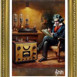 Gli appassionati di HiFi della storia Beethoven con le valvole Stampa artistica digitale in edizione limitata