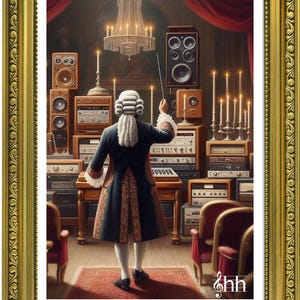 Gli appassionati di HiFi della storia Mozart con una stampa artistica digitale HiFi in edizione limitata