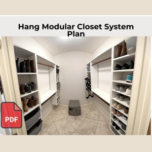 1x12 Custom Closet Design Plans with Instructions - diy Closet plan visual arts, cupboard plan, wardrobe plans, cabinet build plans design
