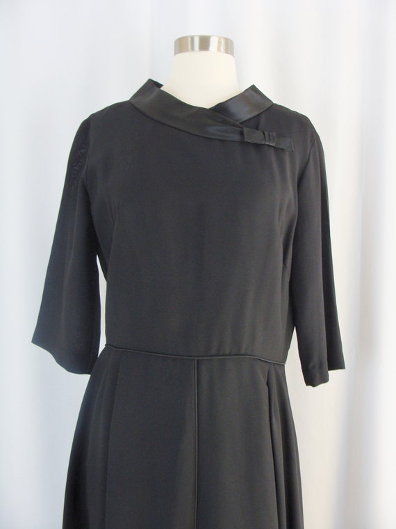 Vintage Sixties Dress - Early Sixties Black Dress… - image 8