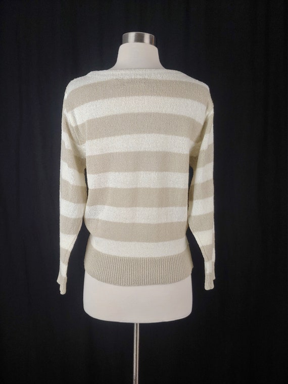 Vintage 80s Acrylic Knit Sweater - Eighties Mediu… - image 6