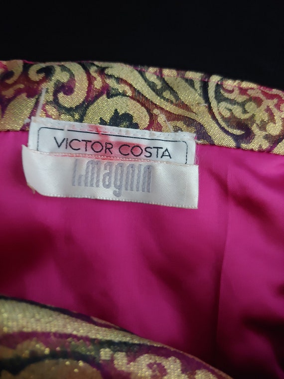 Vintage Eighties Victor Costa I. Magain Jacquard … - image 4