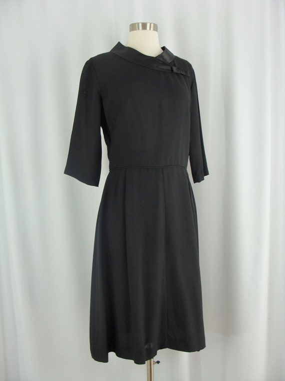 Vintage Sixties Dress - Early Sixties Black Dress… - image 7