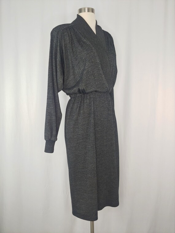 Vintage Eighties Gray Knit St Gillian Kay Unger L… - image 5