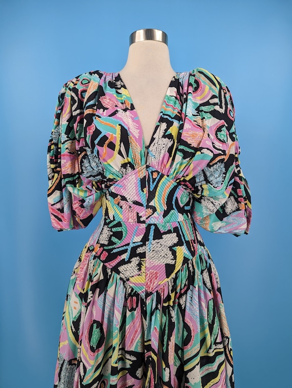 Geometric print dress sales