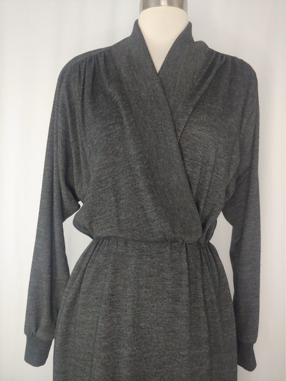 Vintage Eighties Gray Knit St Gillian Kay Unger L… - image 2