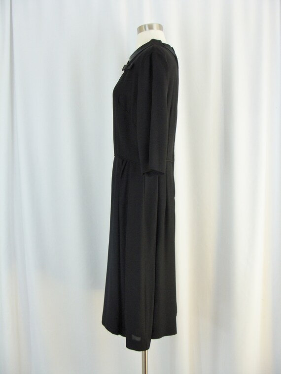 Vintage Sixties Dress - Early Sixties Black Dress… - image 4