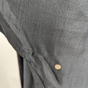 Vintage 40s Polka Dot Silk Short Sleeve Zip Front Dress Medium Forties Fit & Flare Shirt Dress image 8