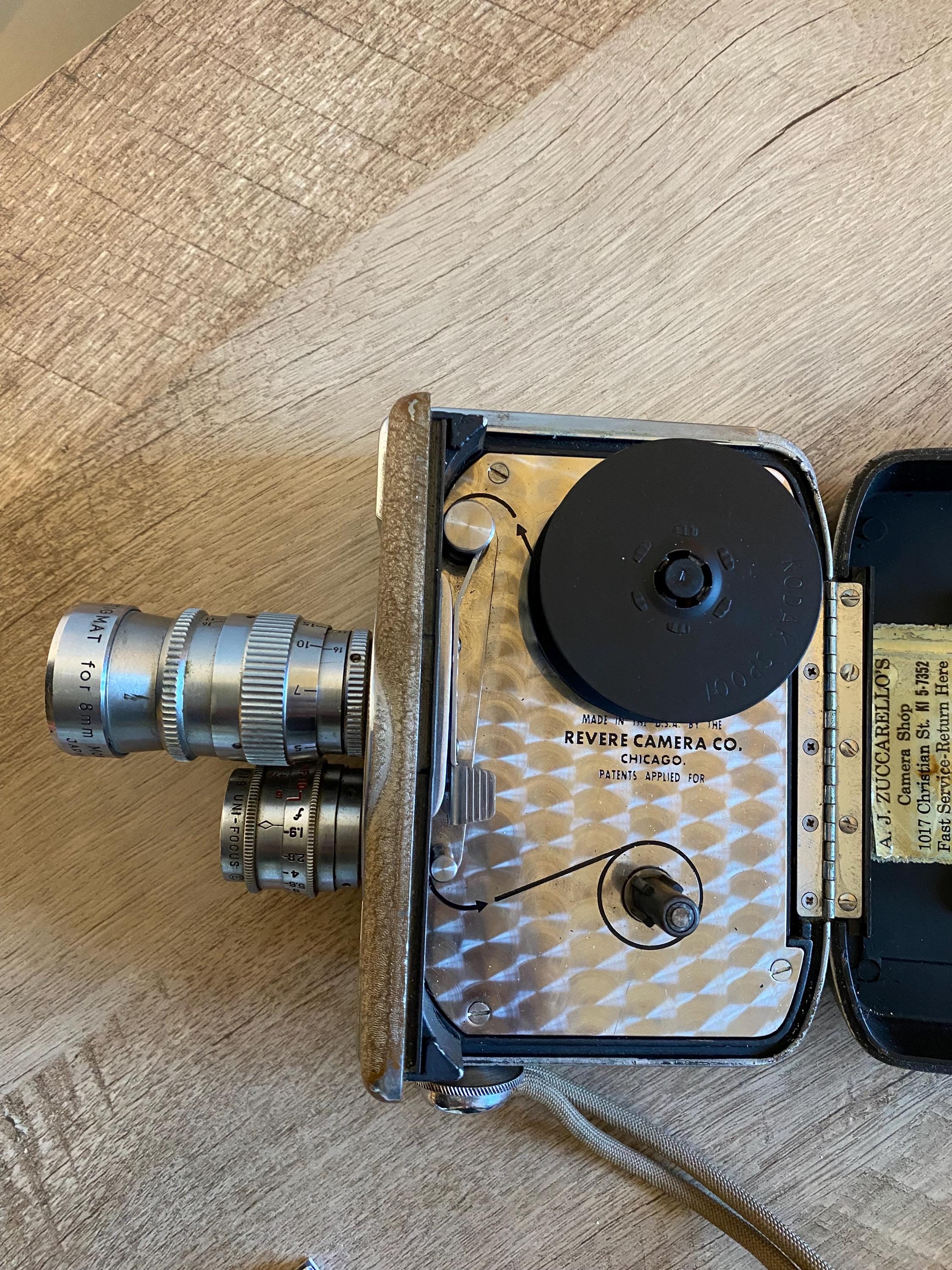 Vintage Revere Eight-model 84- 8mm Movie Camera 1950s, Retro Video