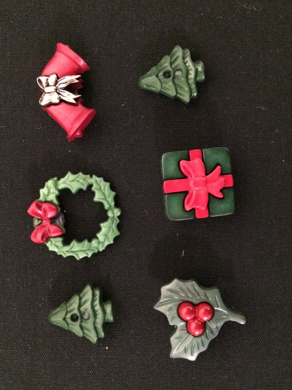 Christmas / Set of Six Holiday / Fun Etsy