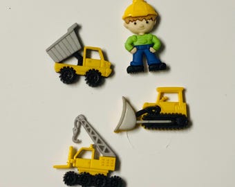 Imanes de Zona de Trabajo / Juego de seis imanes con temática infantil / Imanes para niños / Fiesta de cumpleaños con temática infantil