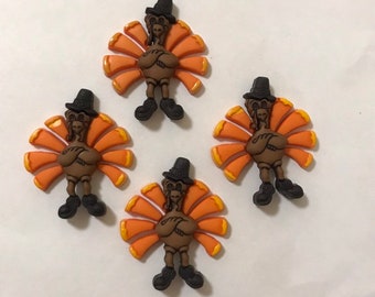 Imanes de pavo para Acción de Gracias / Juego de cuatro imanes / Imanes de animales / Imanes para nevera / Imanes de cocina