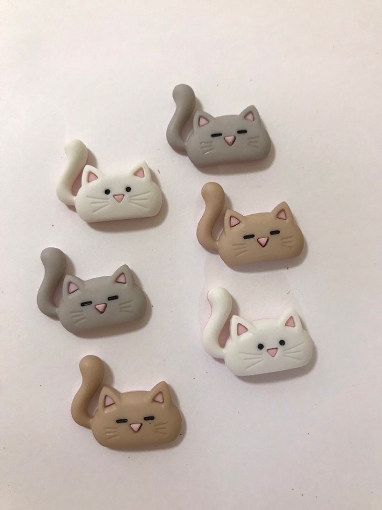The Coolest Cats / Set of Six Cat / Animal Etsy