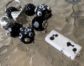 Llavero con cuentas Dot Dot Dot / Charm para bolso / Llavero / Charm para bolso / Adorno para bolso / Charm para bolso / Joya para bolso