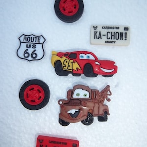 DISNEY Cars Magnets / Set of Seven DISNEY Magnets / Car Magnets / Kids Magnets / Boy Birthday Party