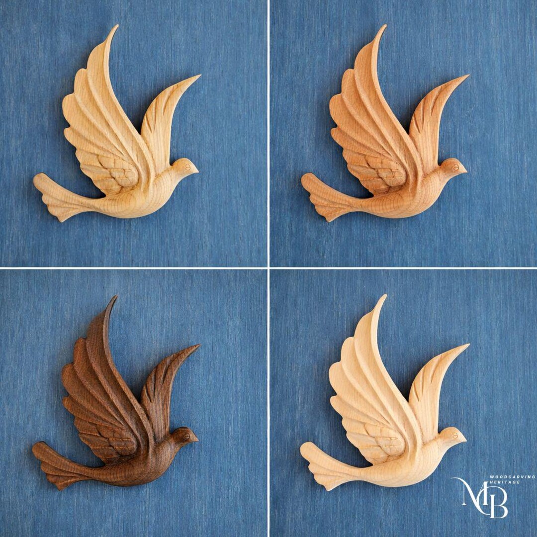 Wooden Dove: Holy Spirit Religious Decor Hand Carved Finished - Etsy