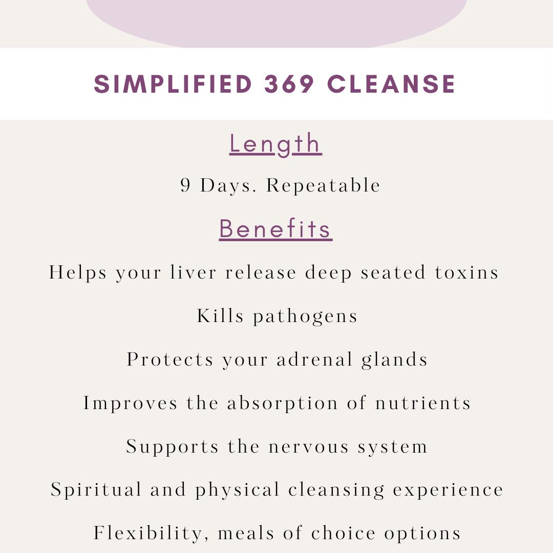 Simplified 369 Cleanse Checklist | Medical Medium | Printable