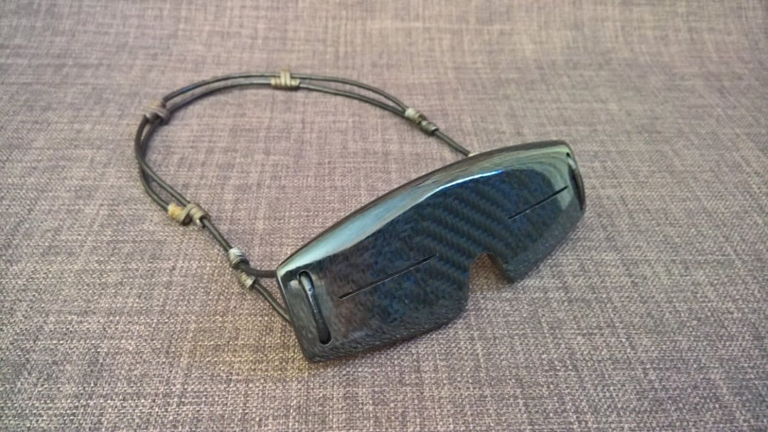 Carbon Fiber Eskimo Snow Goggles Hand Made Steampunk Dieselpunk Cosplay