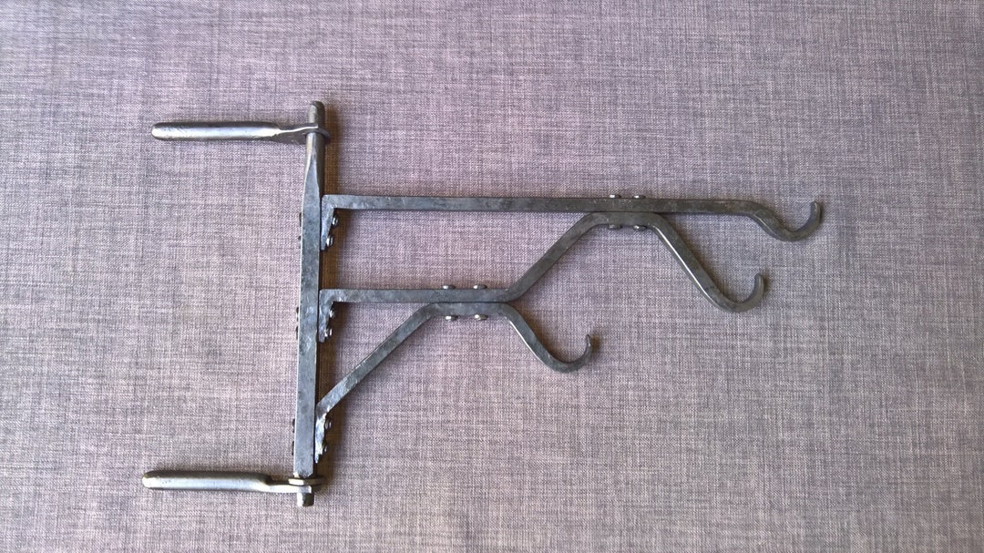 3 Hook Fireplace Crane Hearth Cooking Rustic Restoration Colonial