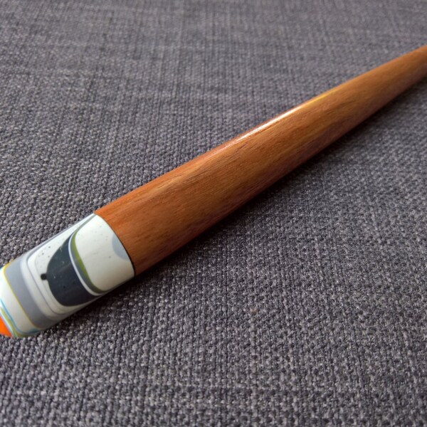 wooden hair stick fordite handmade chopstick bun holder modern