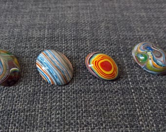 Lot Cabochon Fordite jewelry making supplies