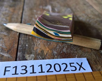 Fordite rough raw agate 15 grams craft supplies jewelry making collectible rare knife scales turning