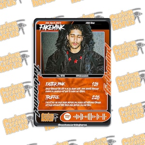 fakemink carte holographique à collectionner rap underground britannique