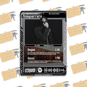 Fimiguerrero holografische Sammelkarte UK Untergrund Rap