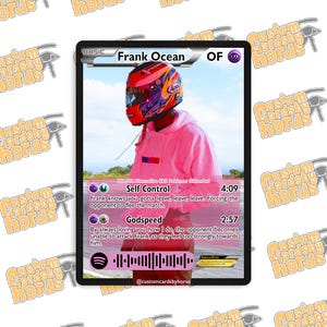 Frank Ocean Sammelkarte holographisch blond