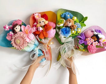 Crochet Flower Bouquet: Handmade Teacher Thank You Gift