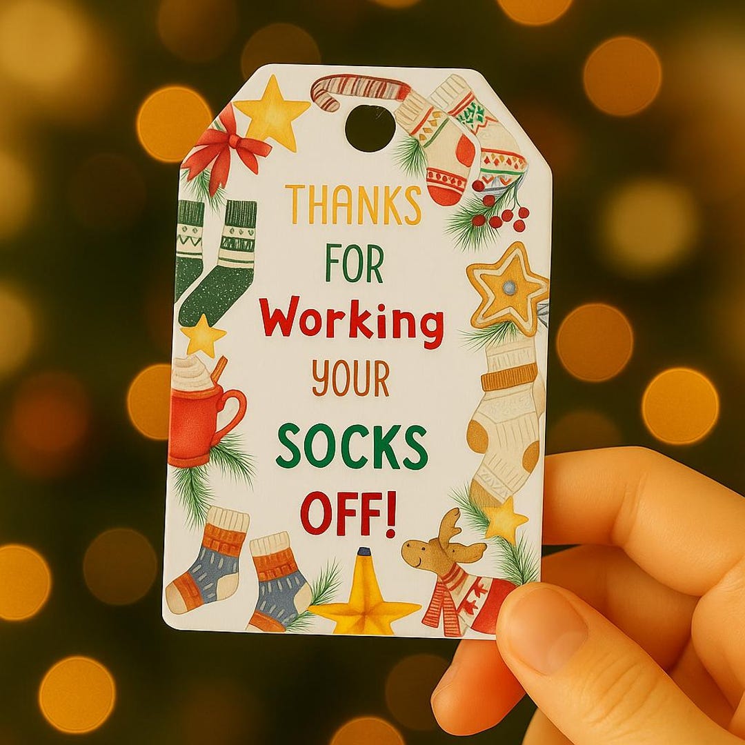 Christmas Gift Tags Printable • Employee/teacher Thank You (digital ...