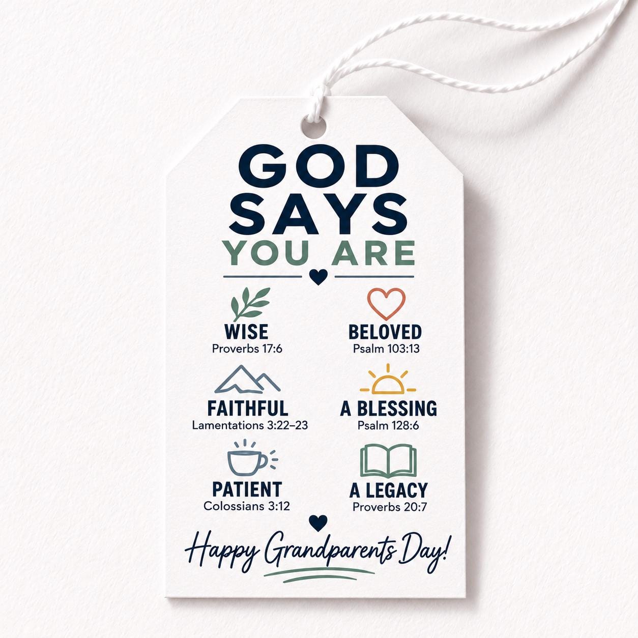 Grandparent Gift Tag - 60+ Gift Ideas for 2026