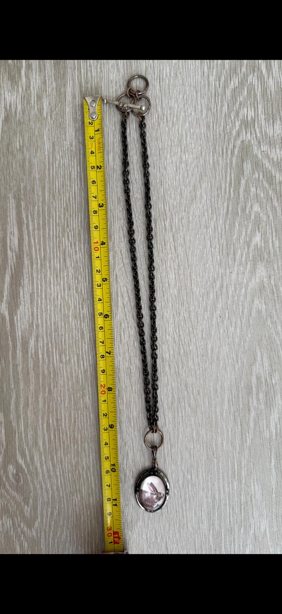 Rustic Rabbit Necklace & Adjustable Ring Set – Ha… - image 7
