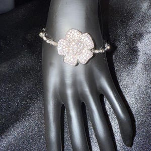 VTG Silver Tone Cuff Bangle Watch Diamond Face Japan Quartz Movement Clamper Amazon.com: Blekon Collections Japanese Quartz Metal Western  main image 3
