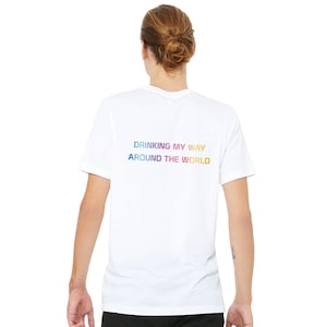 DISNEY EPCOT Drinking Shirt Epcot Drinking Around the World Tee Disney World Showcase T-shirt Disney Shirt_Black Buildings