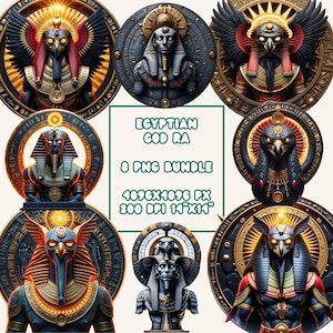 Egyptian God Ra Clipart, 8 Ra Sun God Clipart, Statue Ra God, Mask Ra God, Ancient Egypt Png, Egypt Pharaoh Clipart, Egyptian Mythology Png
