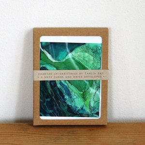 Kunst Grußkarten, Kunst Briefpapier, Grußkarten, Set mit 8 Umschlägen, Blanko Grußkarten Set, Geschenkkarton, Moderne Grußkarten