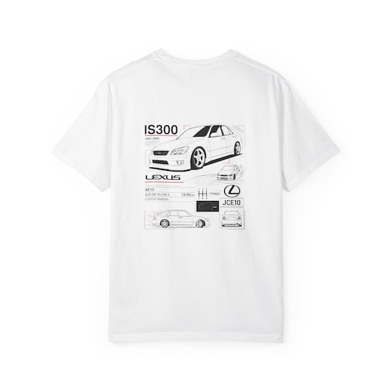Lexus IS300 Graphic T-shirt for Car Enthusiasts, Vintage Auto