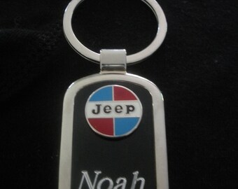 vintage jeep keychain