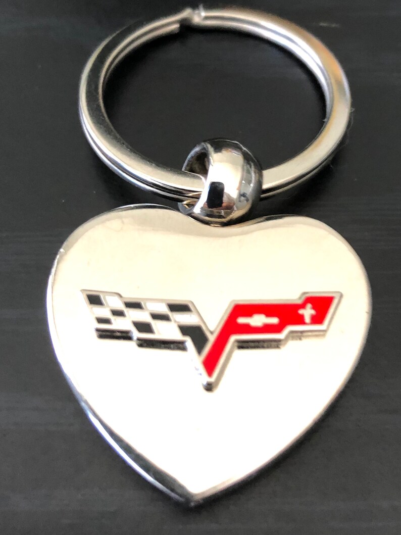 Corvette C6 Personalized Engraved Key Ring Engraved Silver Etsy