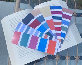 Book Series Paint Swatch Bookmarks – BookTok Aesthetic Gift