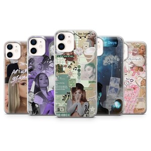 Coque Ariana Grande pour iPhone 16e, 15, 14, 13, 12, 11, Samsung S25, S24, S23, S22, A16, A55, A35, Pixel 9, 8A, 7