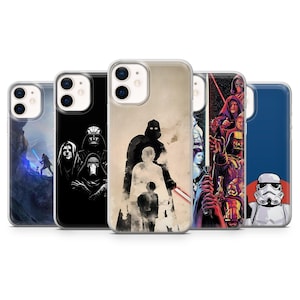 Star Wars Handyhülle Stormtrooper Jedi Cover für iPhone 16Pro, 15, 14, 13, 12, 11, Samsung S25, S24, S23, S22, A16, A55, A35, Pixel 9, 8A, 7