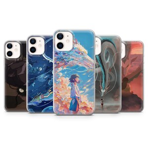 Coque de portable Chihiro Chihiro Studio Ghibli pour iPhone 16, 15, 14, 13, 12, 11, Samsung S25, S24Fe, S23, S22, A16, A55, A35, Pixel 9