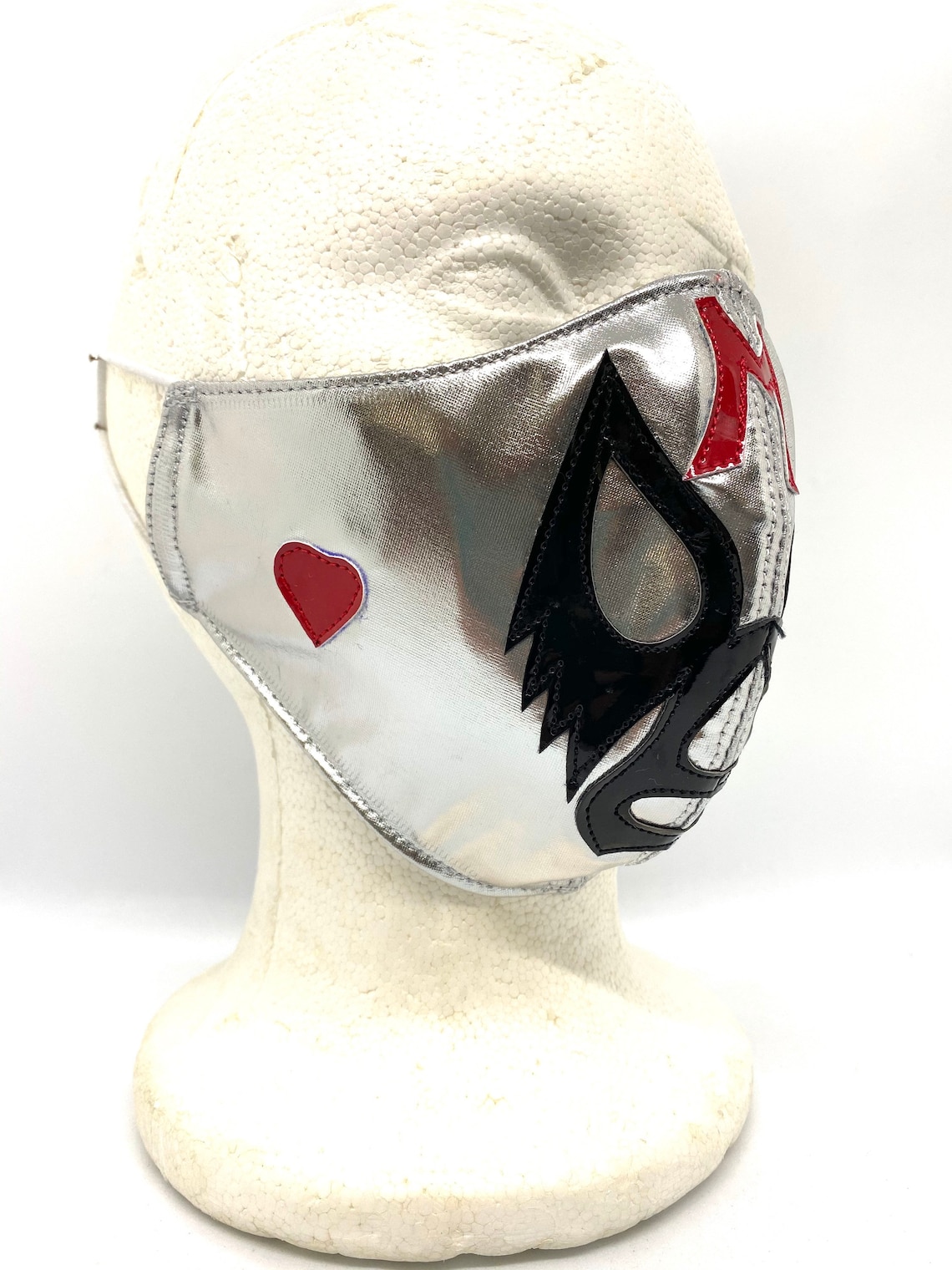 Lucha Libre Máscara Facial de Plata Luchador Luchador Mil Etsy México