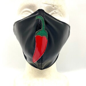 Hand Made Red Pepper Face Mask Hot Pepper