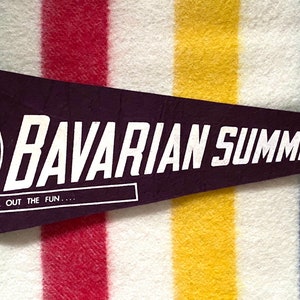 Vintage Bavarian Summer Festival Pennant Travel Souvenir
